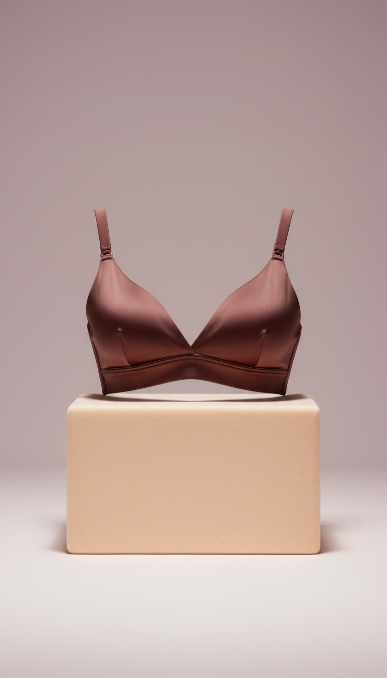 Sweet Lilac silk nursing bralette