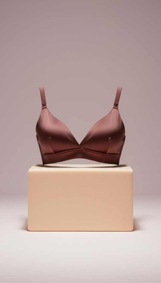 Sweet Lilac silk nursing bralette